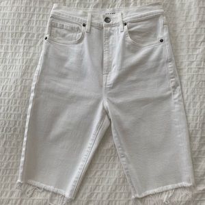 FRAME Le Vintage High Waist Raw Edge Bermuda Short